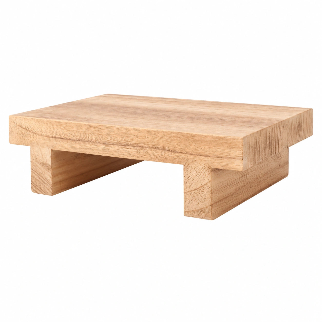 Taburete portátil de madera de paulownia, diseño vintage para interiores y exteriores