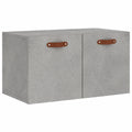 Armario Flotante de Madera Gris 60x36,5x35 cm para Hogar