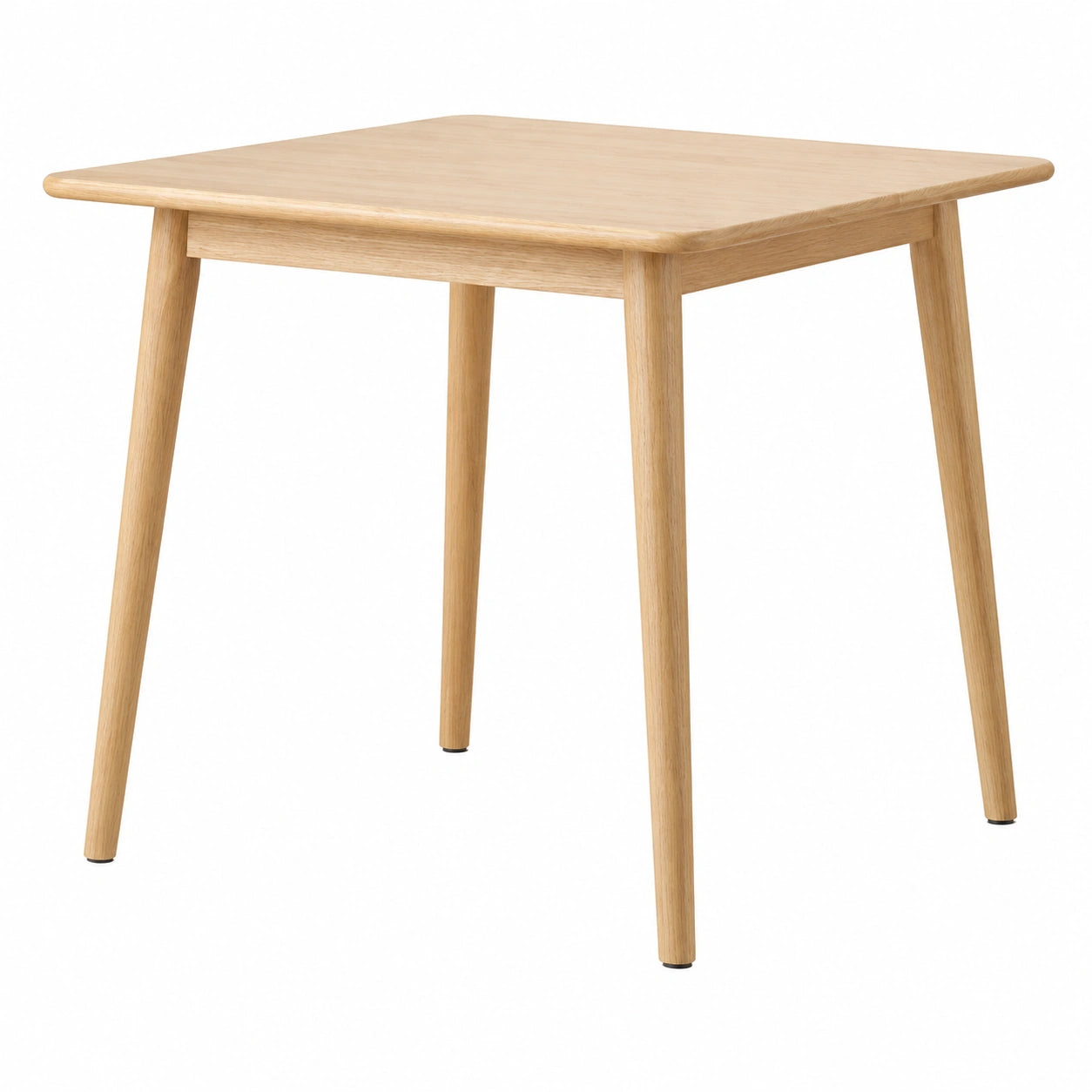 Mesa de Café Redonda de Madera Maciza Moderna para Cocina y Bar, Color Madera, Tamaño 80x80x75 cm