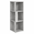 Armario de Esquina de Madera de Ingeniería Gris 33x33x100 cm
