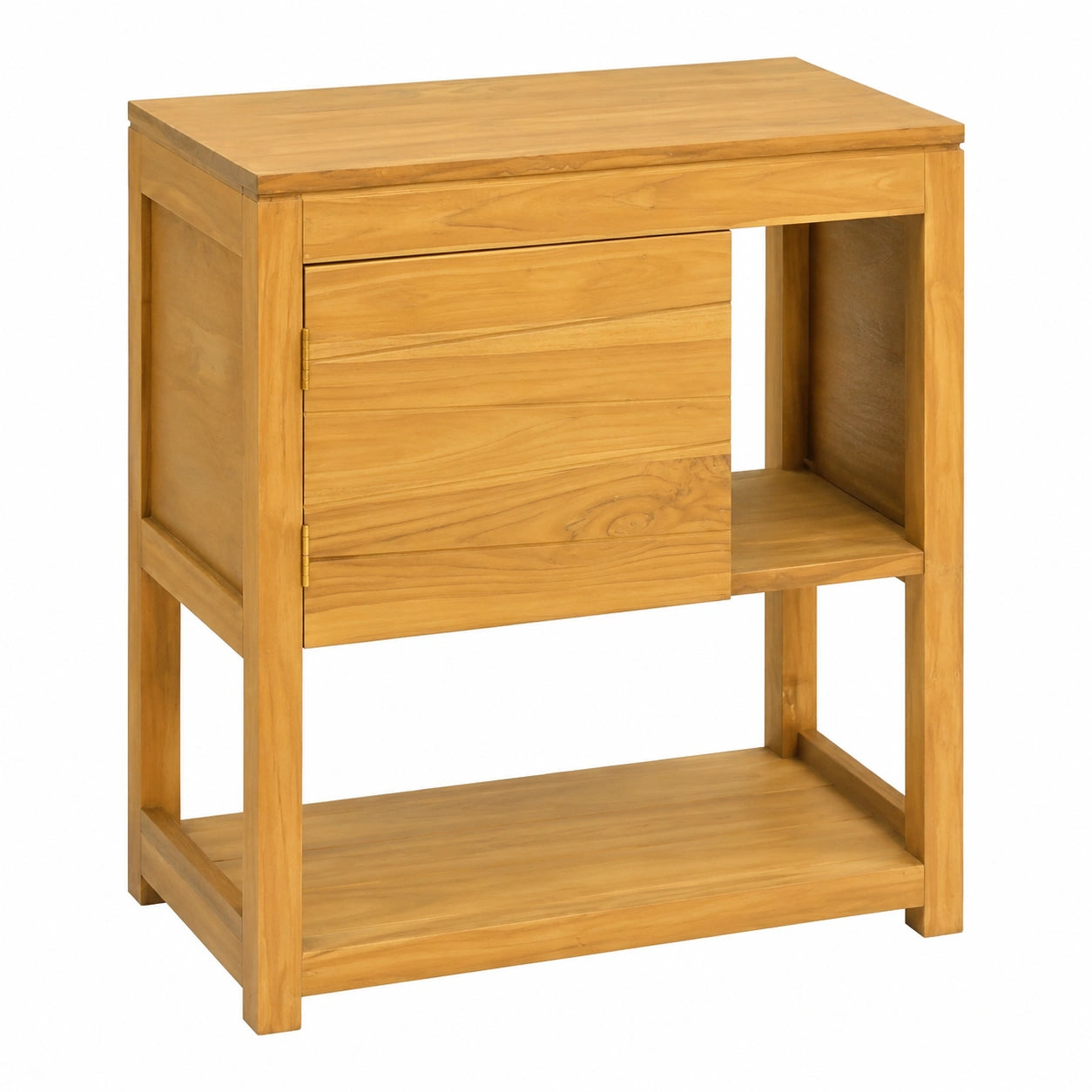 Mueble de Baño en Teca Maciza 60x40x75 cm, Almacenamiento Elegante