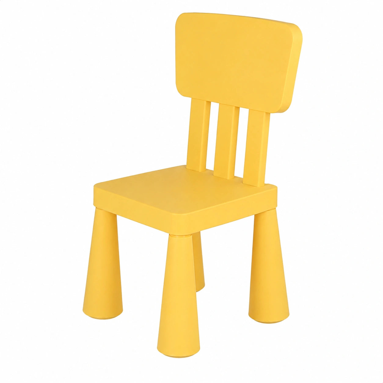 Silla Infantil Amarilla de Plástico Resistente WELL HOME