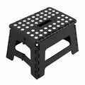 Taburete Plegable Infantil Negro, Soporta hasta 150 kg, Altura 22 cm