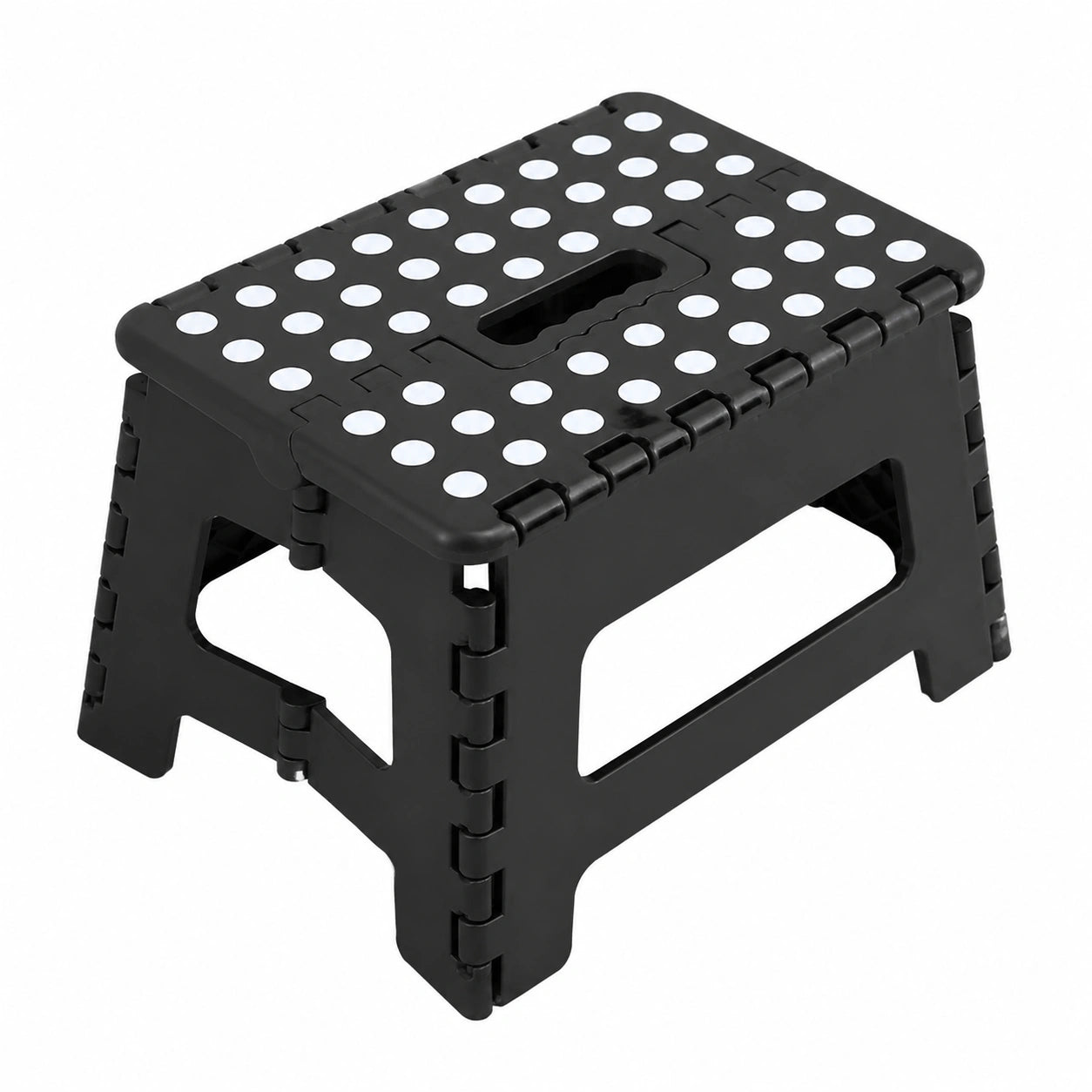 Taburete Plegable Infantil Negro, Soporta hasta 150 kg, Altura 22 cm