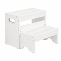 HOOBRO Banco Infantil Ajustable, Taburete con Asas y Base Antideslizante para Cocina, Baño y Habitación