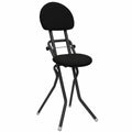 ELONEO Silla Plegable Ergonómica - Ajustable en Altura, Ahorro de Espacio, hasta 120 kg, 3 Opciones de Altura, Color Negro