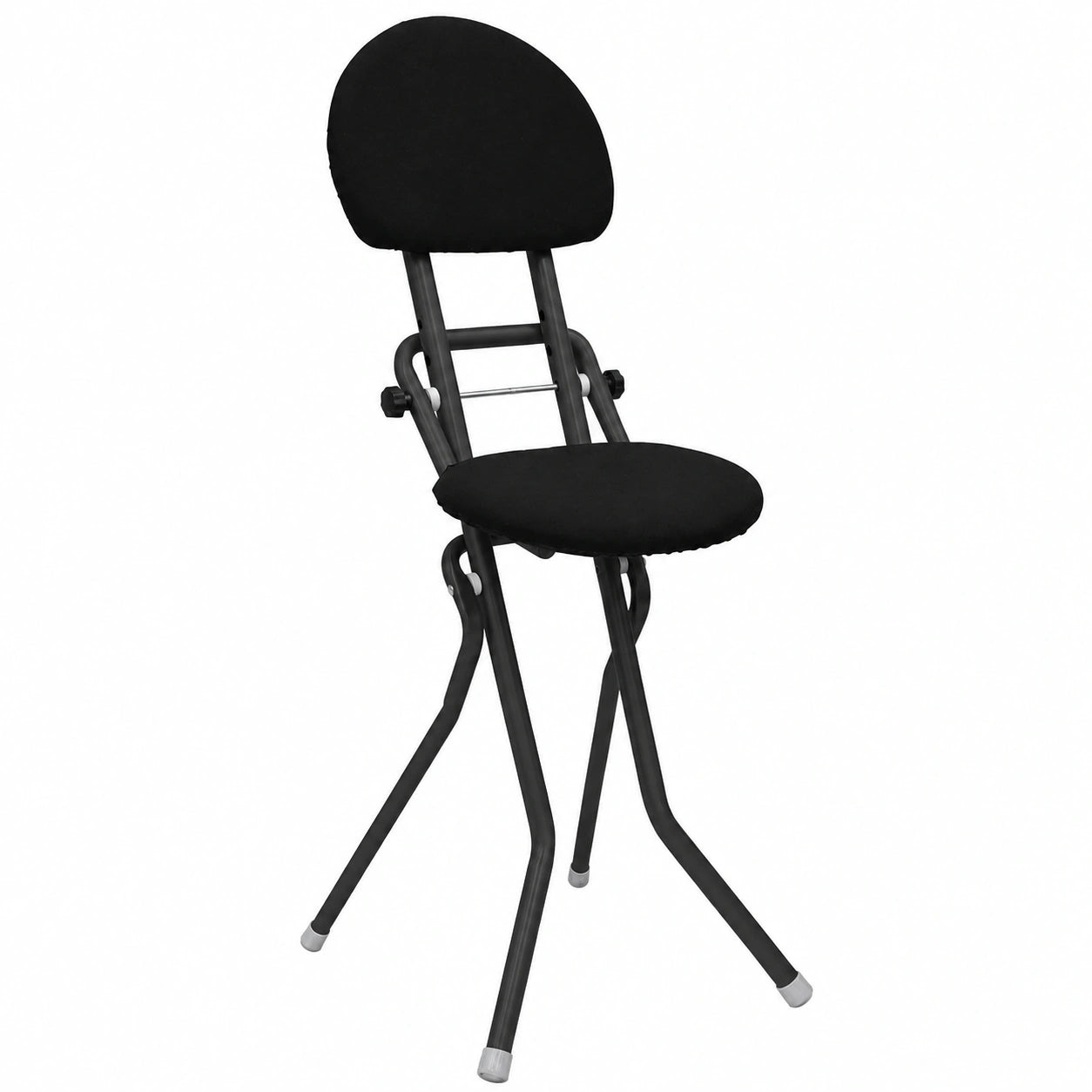 ELONEO Silla Plegable Ergonómica - Ajustable en Altura, Ahorro de Espacio, hasta 120 kg, 3 Opciones de Altura, Color Negro
