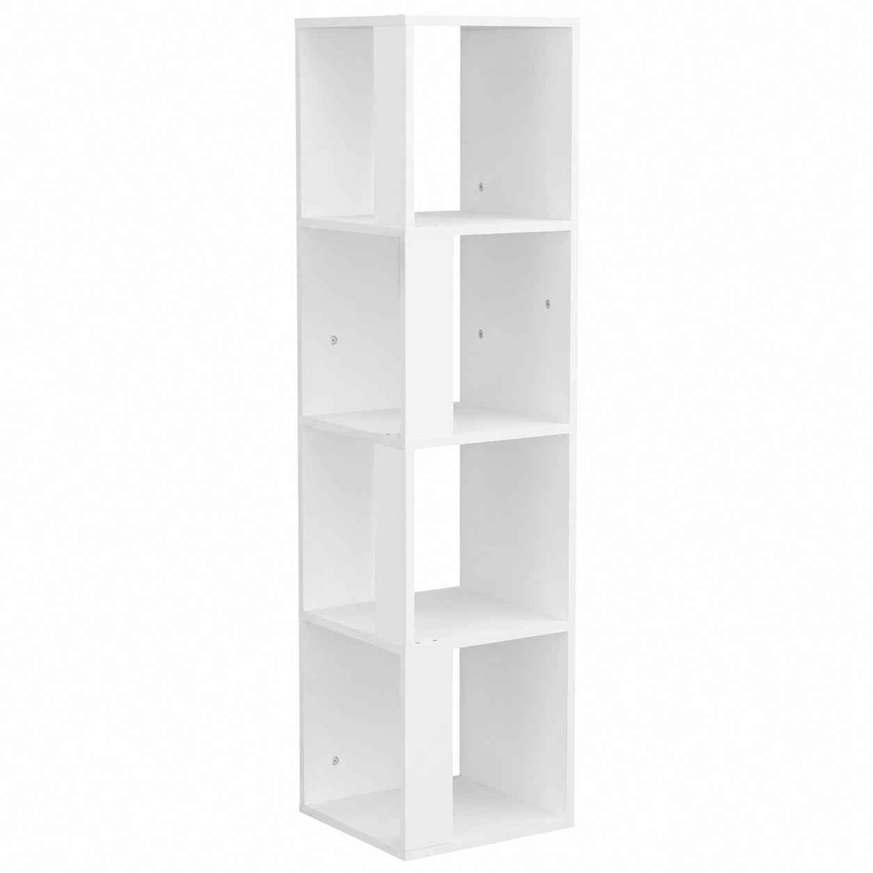 Armario de Esquina Blanco de Madera Contrachapada 33x33x132 cm