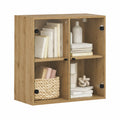 Armario de Madera de Roble Hecho a Mano 68x37x68.5 cm, Almacenamiento Elegante