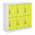 Armario Metálico de Almacenamiento para Vestuario, 90x45x92.5 cm, Acero Gris y Verde
