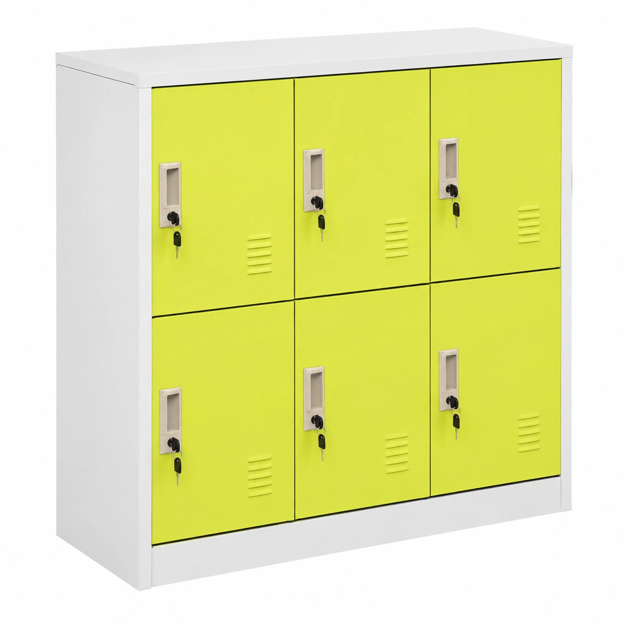 Armario Metálico de Almacenamiento para Vestuario, 90x45x92.5 cm, Acero Gris y Verde