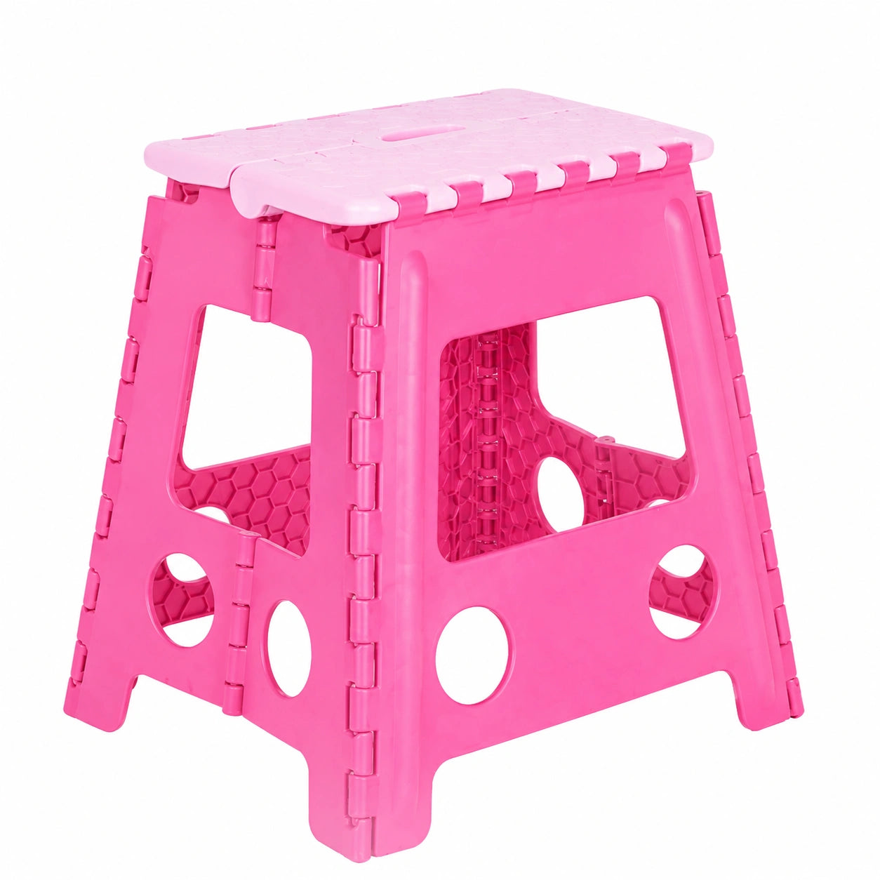 Set de 2 Taburetes Plegables Multiuso para Hogar, Varios Colores (Rosa)