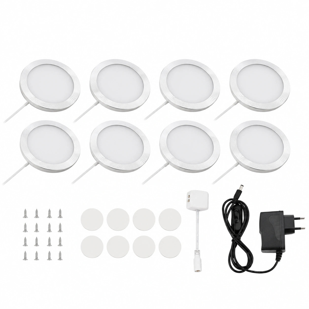 Lightess Iluminación LED para Cocina y Muebles, Kit de 8 Luces Blanco Cálido