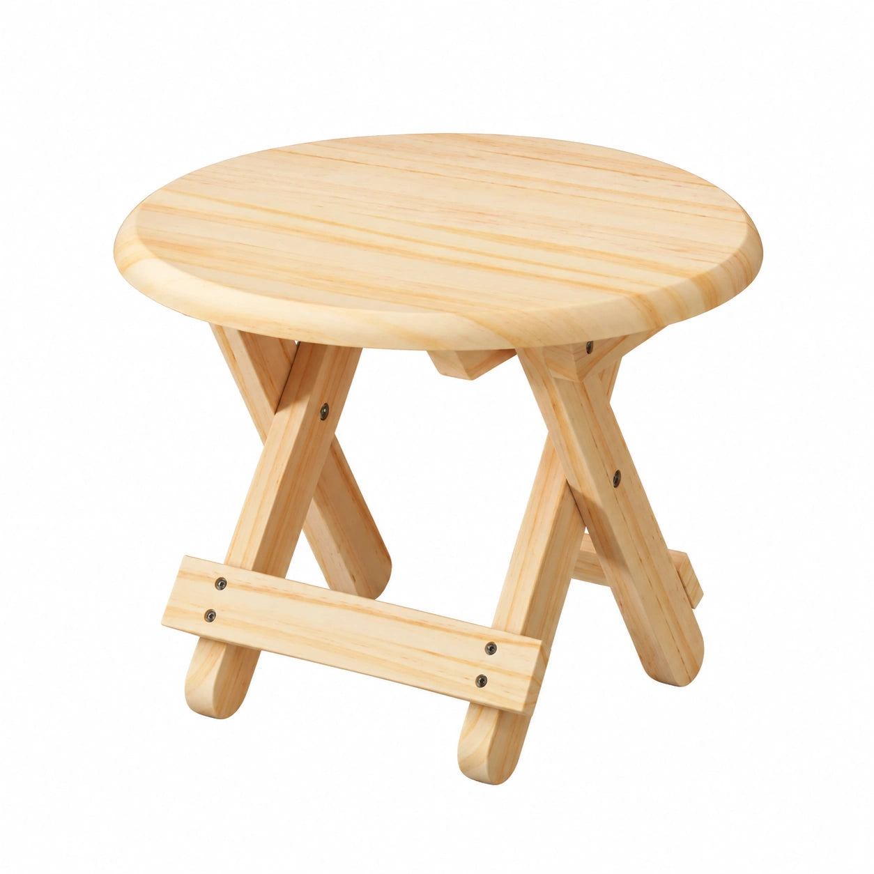 Taburete Plegable de Madera para Niños y Adultos, Reposapiés Portátil para Hogar y Viajes, Soporta hasta 90 kg